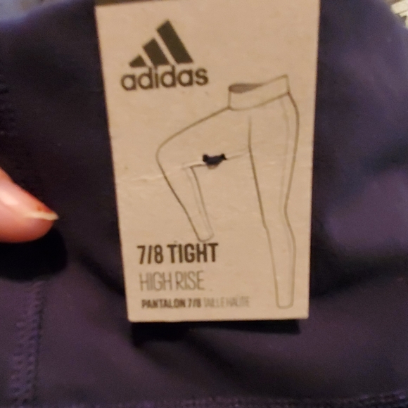 Adidas high rise training pants. New. - Picture 3 of 4